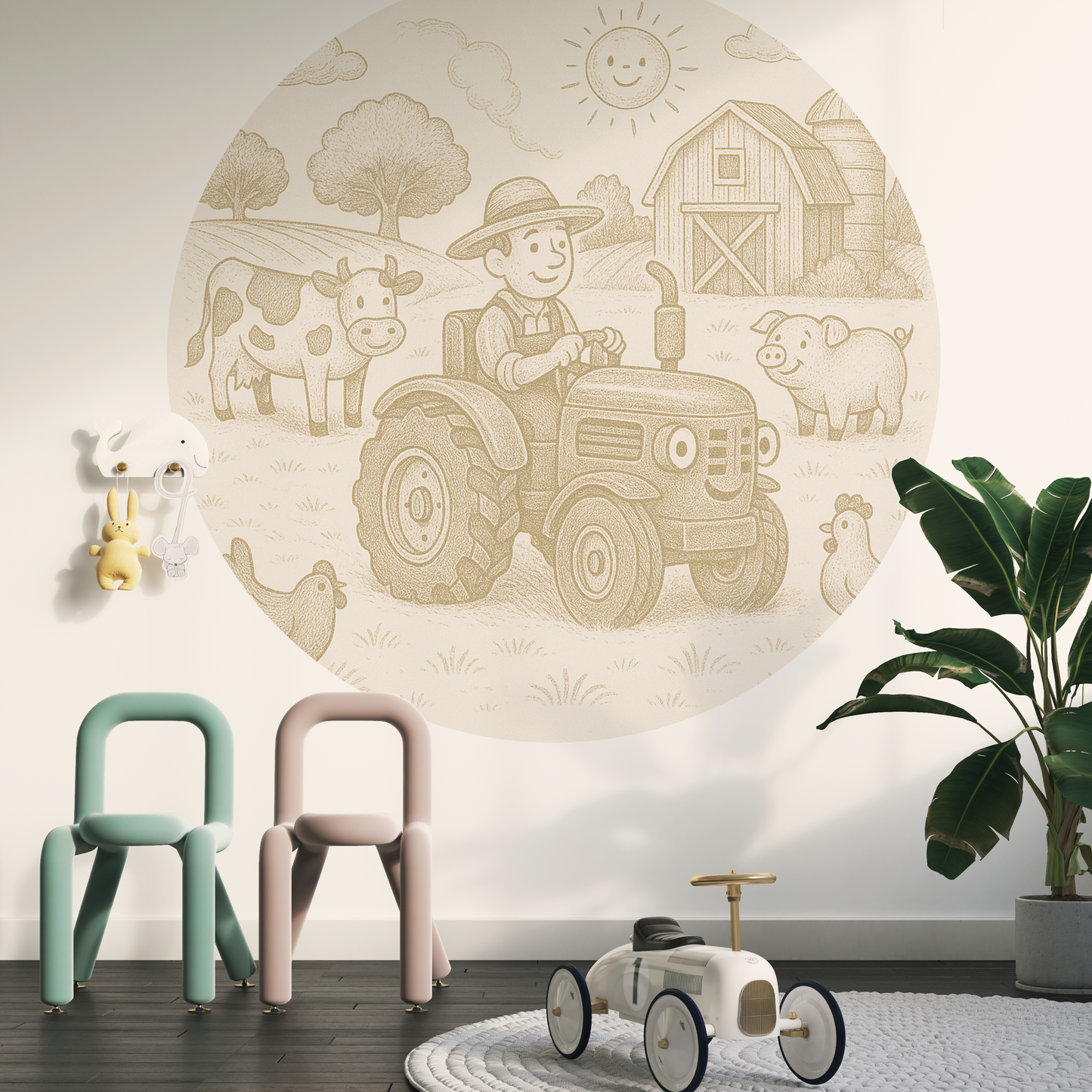 Behangcirkel Boerderij