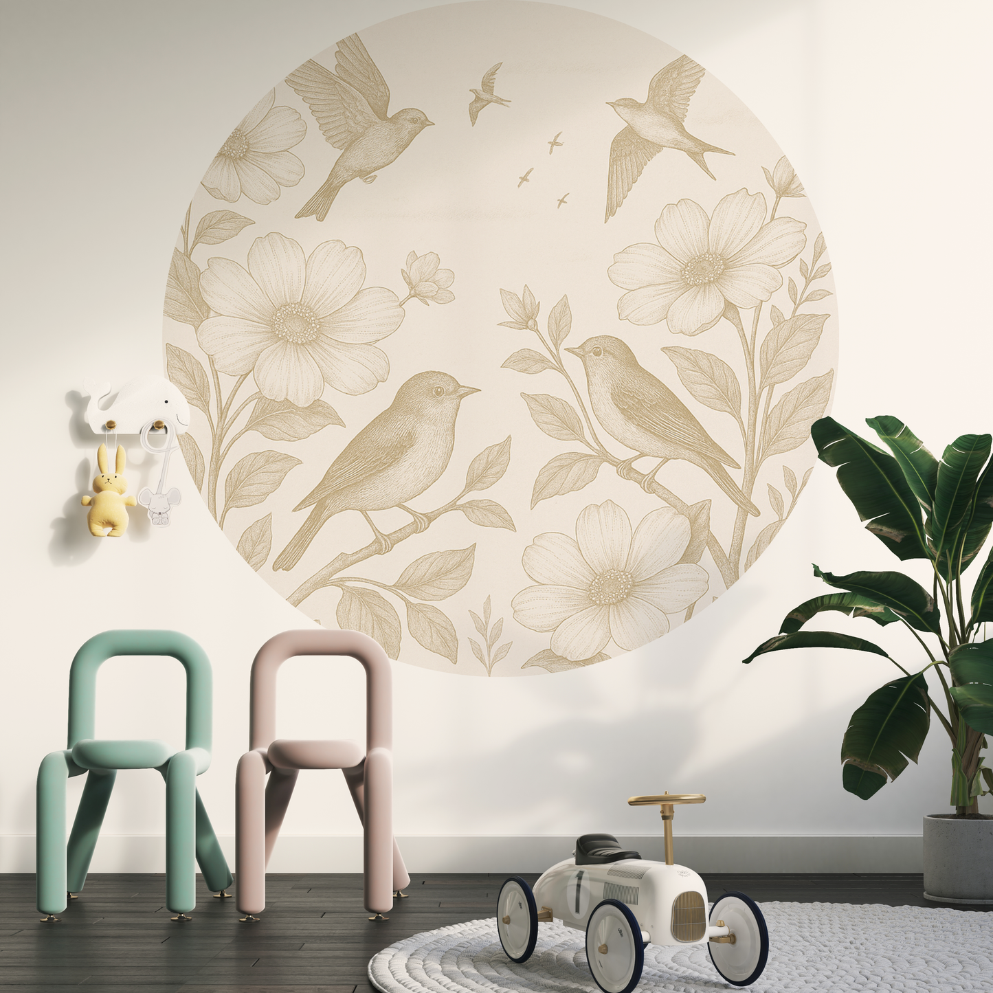 Behangcirkel Vogels