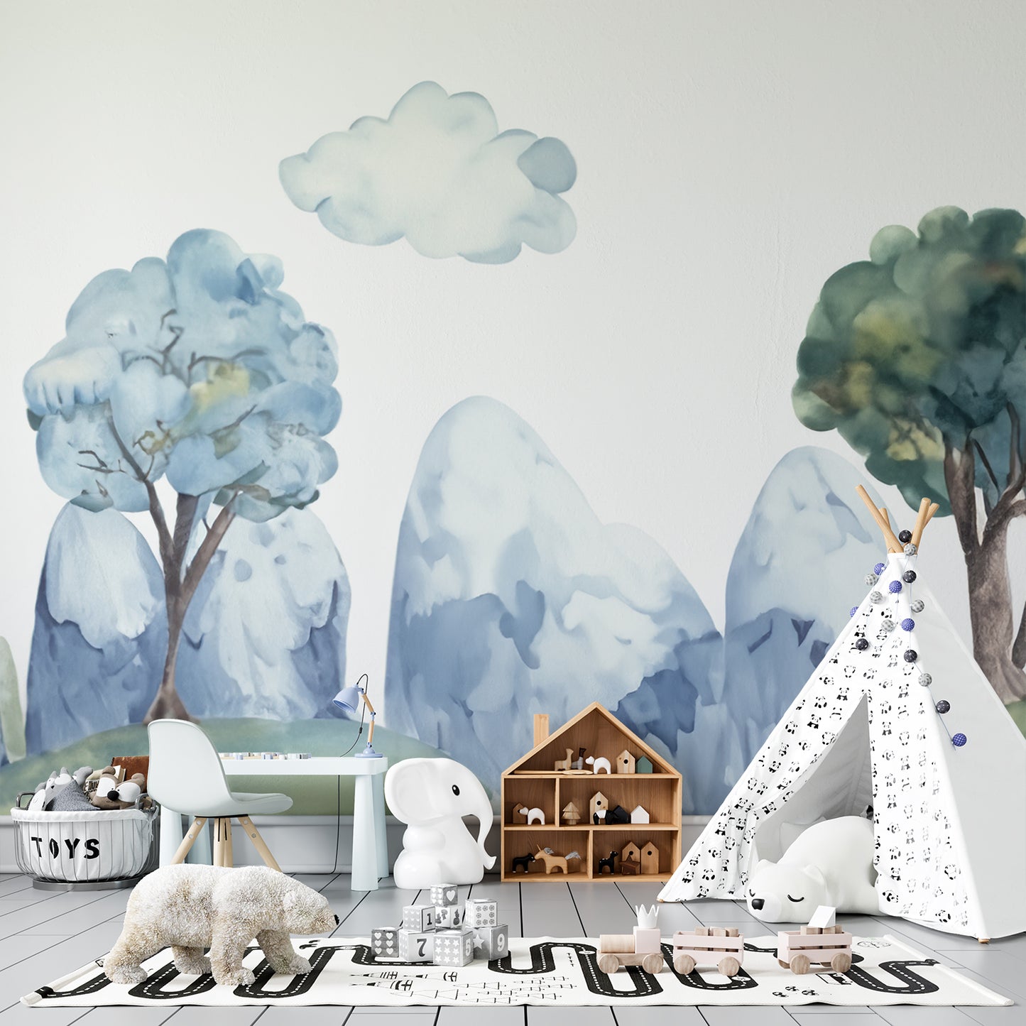 Whimsical Winter Hills