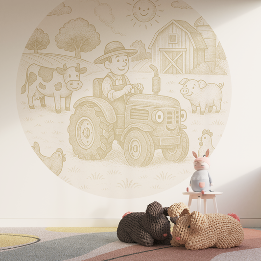 Behangcirkel Boerderij