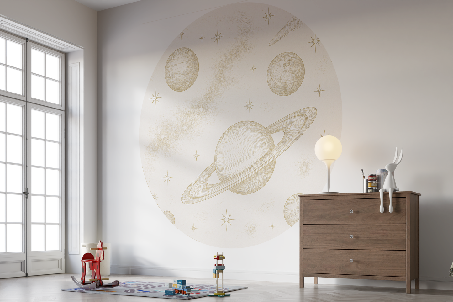 Behangcirkel Planeten