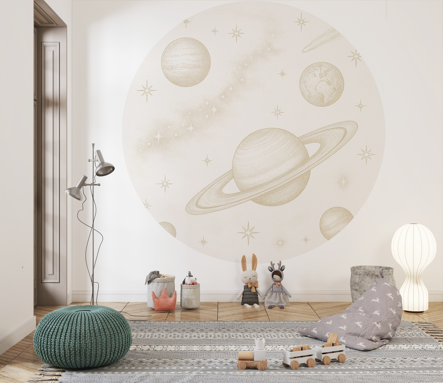 Behangcirkel Planeten