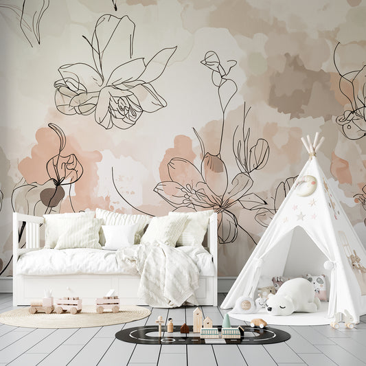 Delicate Floral Sketches