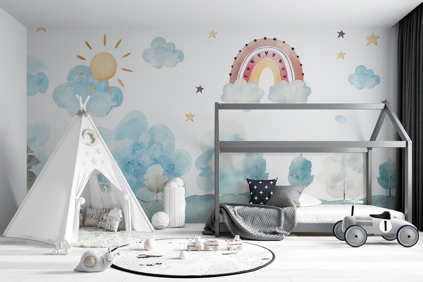 Dreamy Skies and Rainbows