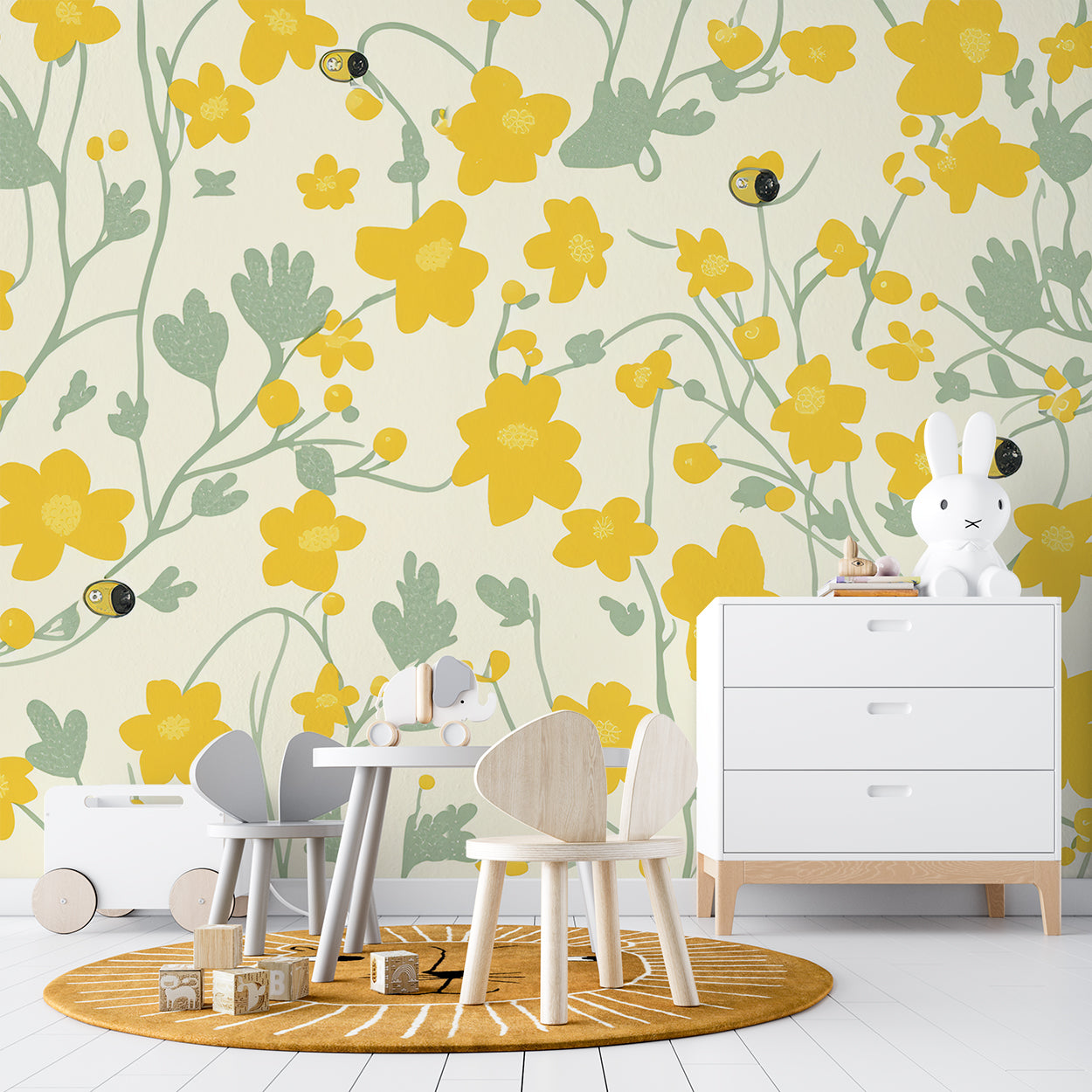 Sunny Blooms and Busy Bees