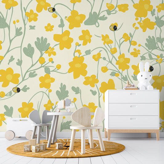 Sunny Blooms and Busy Bees