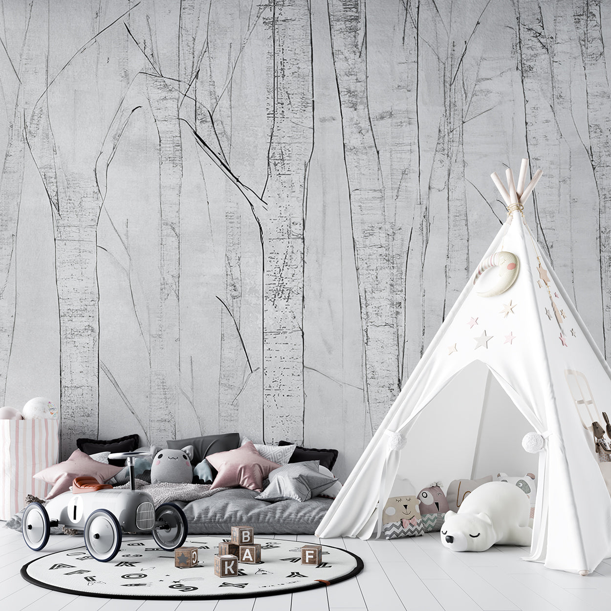 Whispers of the Birch Forest